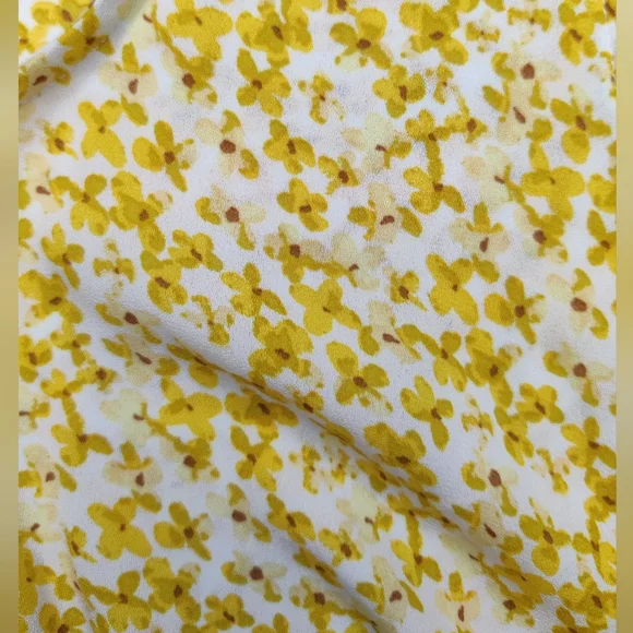 Rachel Zoe Yellow floral button down sleeveless blouse size xs - Picture 4 of 4